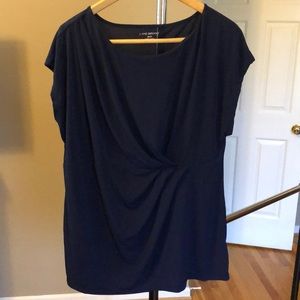 Lane Bryant rouched front top
